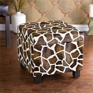 Giraffe Faux Leather Storage Ottoman BC5956R (SEIFS)