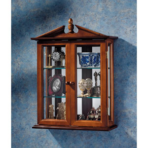 Toscano Amesbury Manor Wall Curio Cabinet BN1722(AZFS)