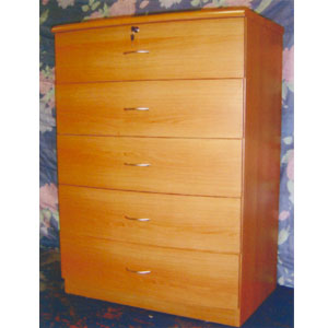 Dressers Night Stands Chest Of Drawers 5 Drawer Dresser With Lock