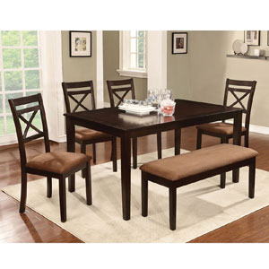 Weston Contemporary 6 PC Dining Set CM3403T(IEM)