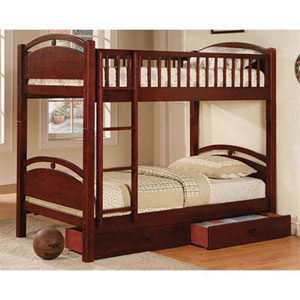 Solid Pine Twin/Twin Convertible Bunk Bed CM-BK600_(IEM)