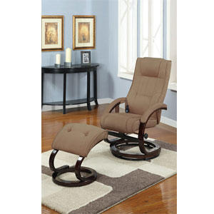 2-Pc Microfiber Plush Massage Recliner Set F7078 (PX)