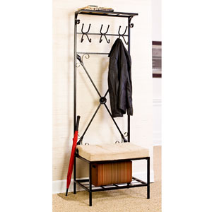 Entryway Coat Rack with Bench Seat HP3191 (SEIFS)