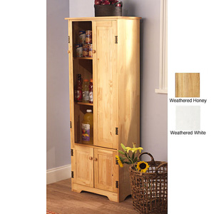 Storage Cabinets Extra Tall Solid Pine Wood Storage Cabinet