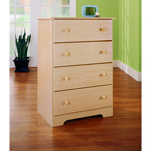 Sycamore Maple-finish 4-drawer Chest 14141057(OFS82)
