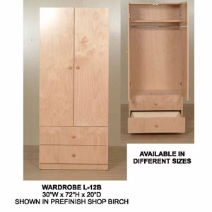 2-Door 2-Drawer Wardrobe  L-12B(CT)