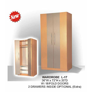 Wardrobe With Bifold Doors L-17(CT)