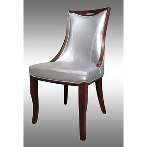 Lexington Silver Leather Dining Chairs (Set of 2) c778-872(O