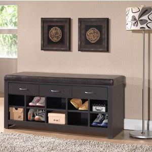 Espresso Entryway Modern Bench WI5374(OFS)