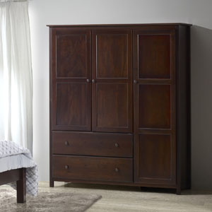 Solid Wood Wardrobe Shaker 3-door SH090212(OFS)