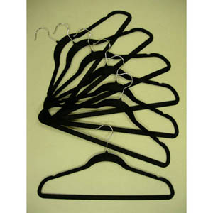 Velvet plastic huggable suit hanger VVT9044 (PM)