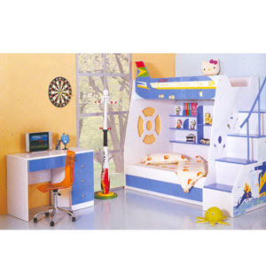 Twin/Full Airplane Design Bunk Bed C16(PF)