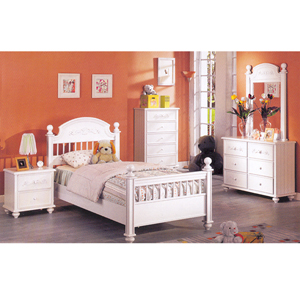 White Finish Bedroom Set CM7018_ (IEM)