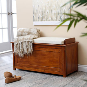 Cedar Chest Mission Bench with Cushion (AZFS)