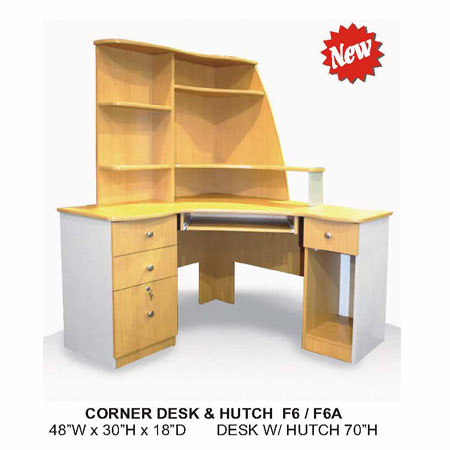 Custom Made Computer Desk S Custom Made Corner Desk Hutch F6 F6a